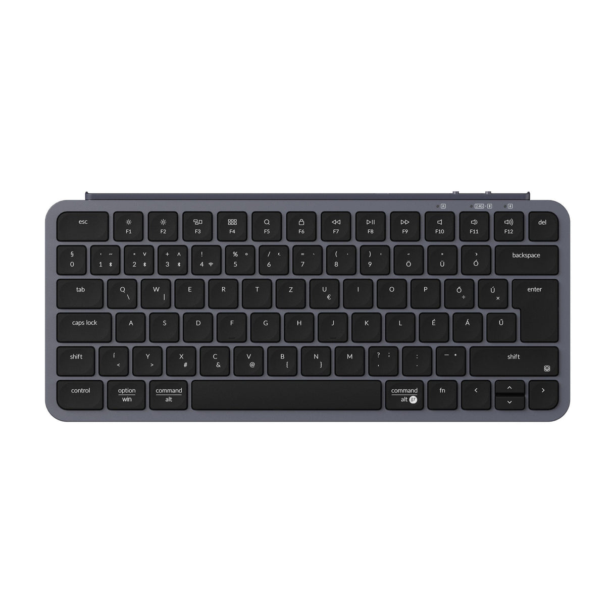 Keychron B1 Pro Ultra Slim Wireless Keyboard Space Gray ISO Hungarian