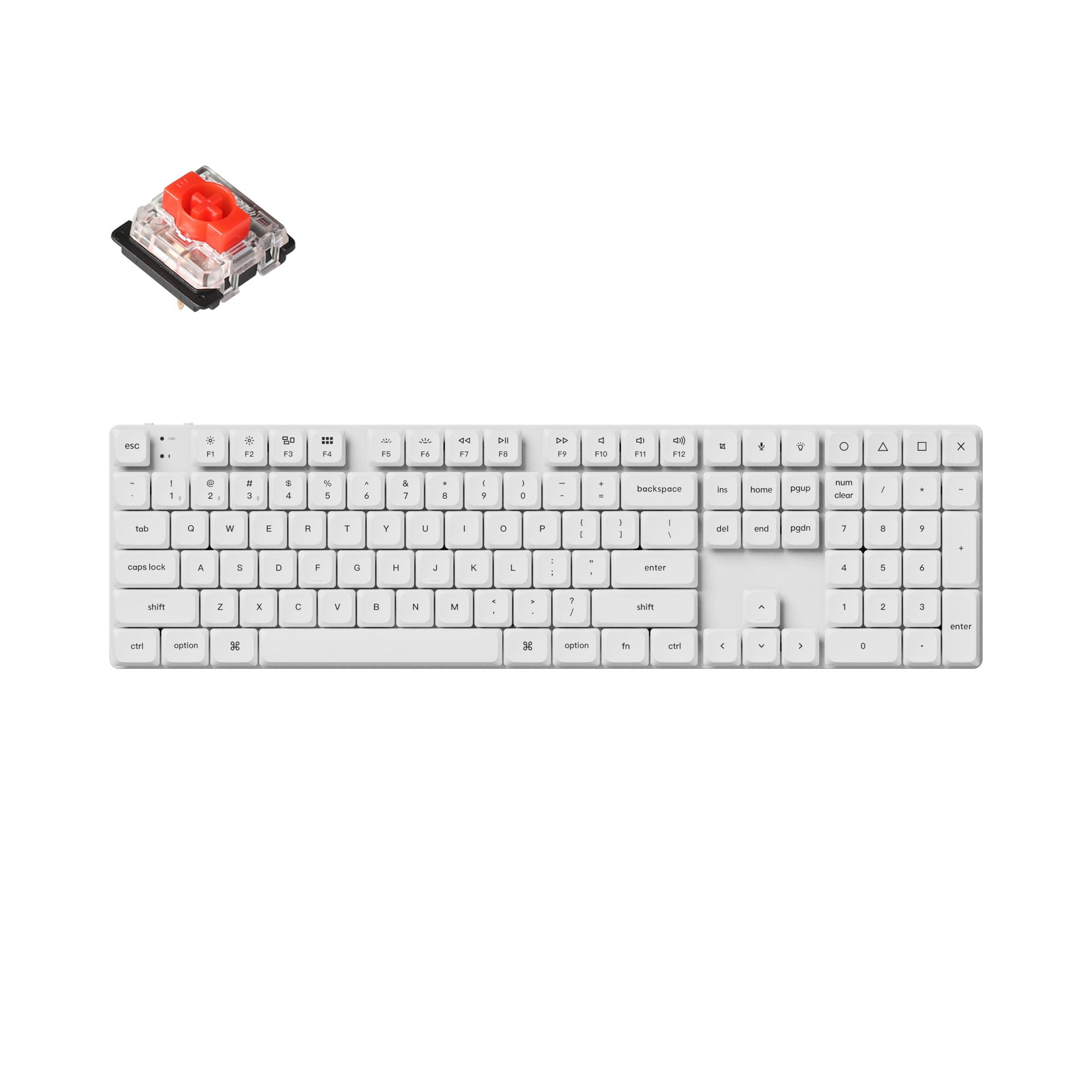 Keychron K5 pro US 赤軸 ホワイト Keychron K5 Pro QMK/VIA Wireless Custom Mechanical Keyboard