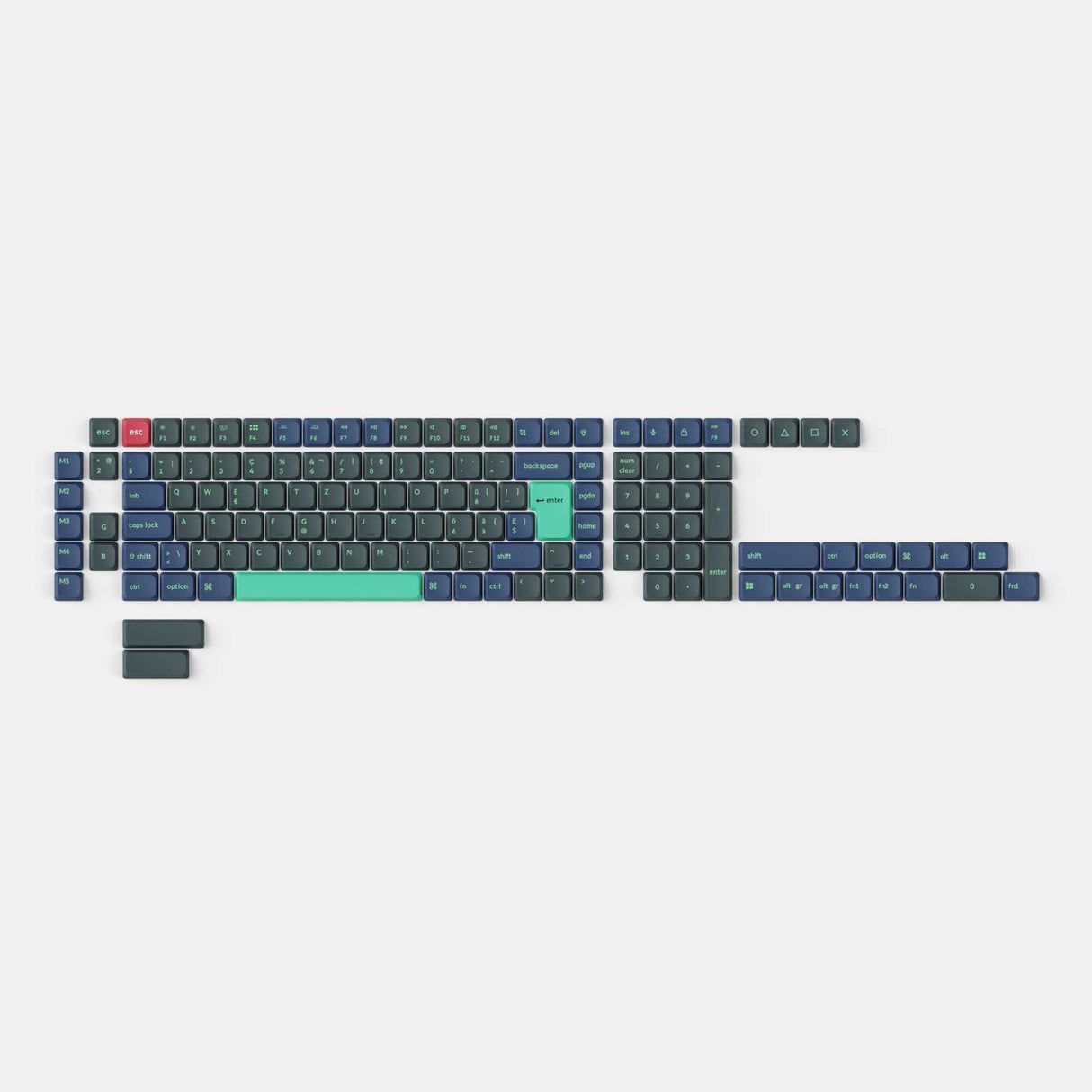 ISO Low Profile Dye-Sub PBT LSA Full Set Keycap Set