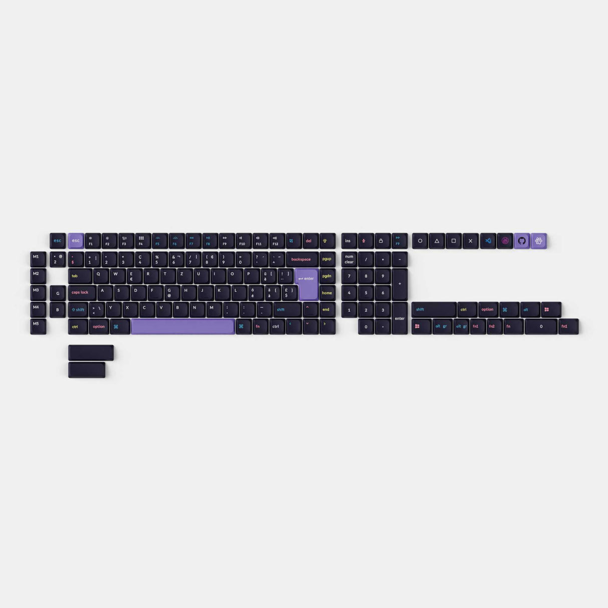 ISO Low Profile Dye-Sub PBT LSA Full Set Keycap Set