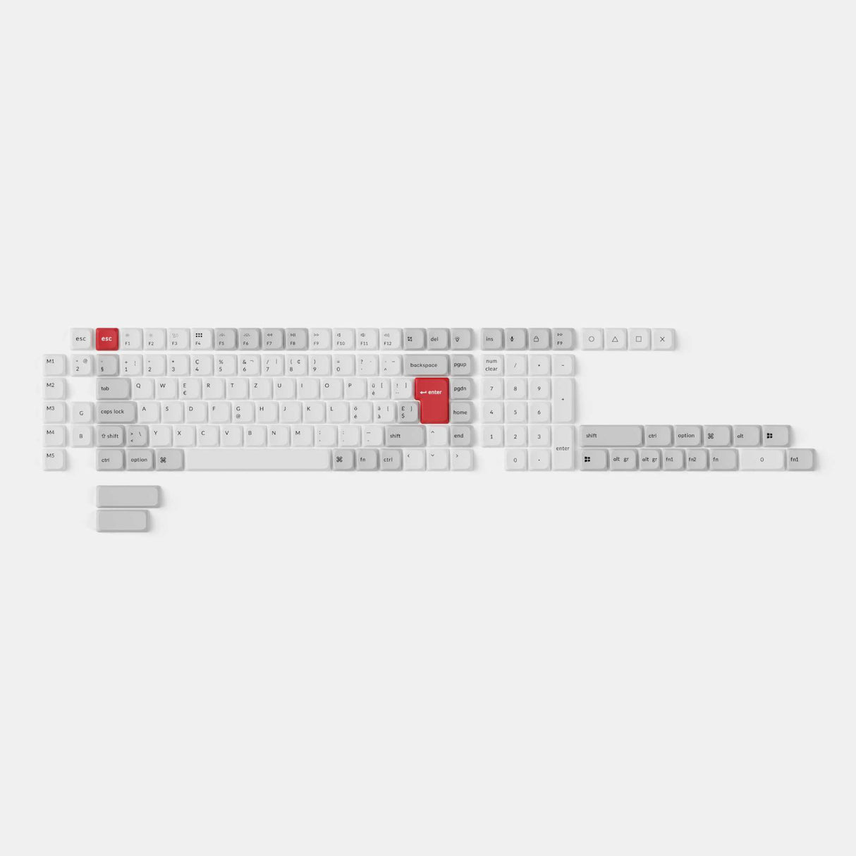ISO Low Profile Dye-Sub PBT LSA Full Set Keycap Set