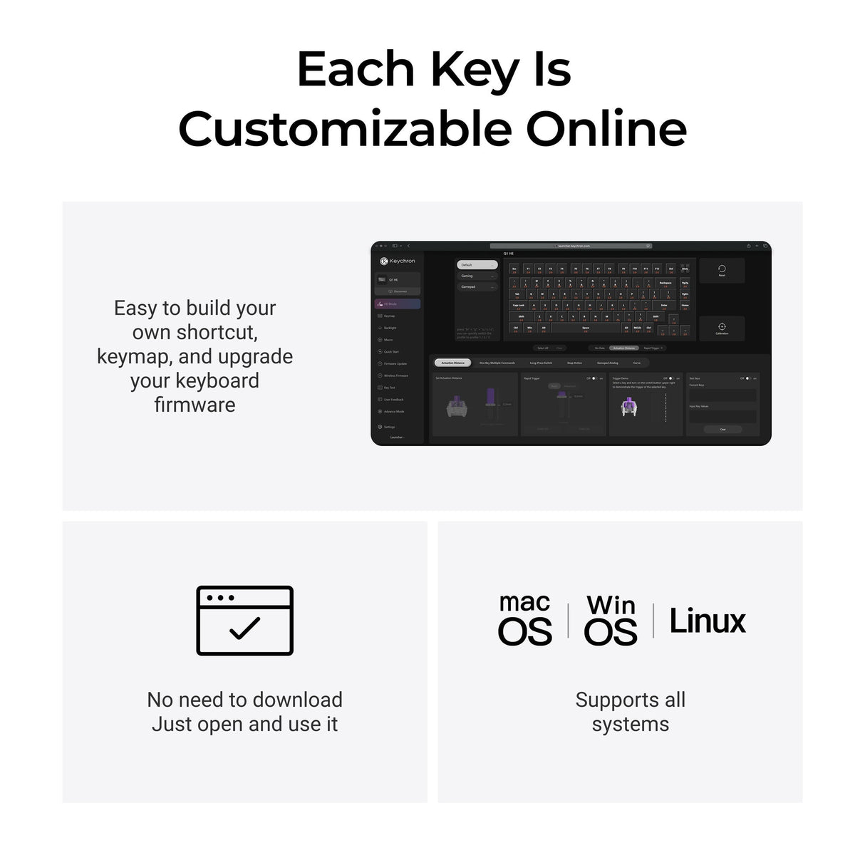 Keychron Q1 HE Copper Launcher Customization