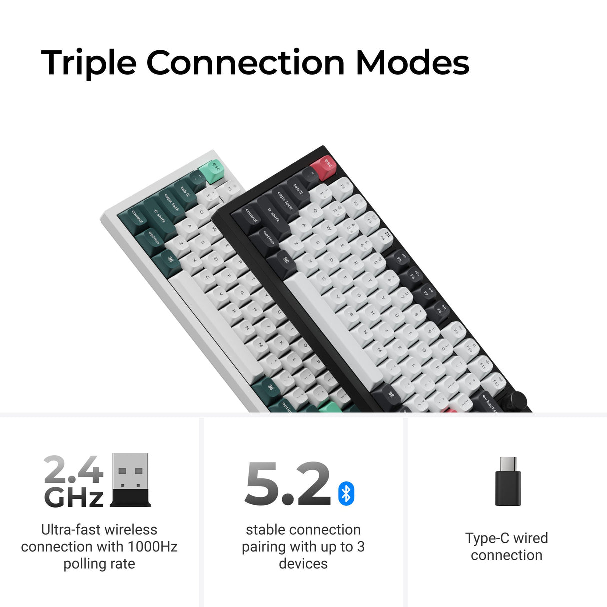 Keychron Q6 HE Triple Connection Modes