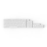 Double-Shot PBT Low Profile Keycap Set White Color