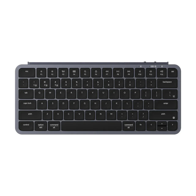 Keychron B1 Pro Ultra Slim Wireless Keyboards 75 Percent Layout for Mac Windows and Android Space Gray