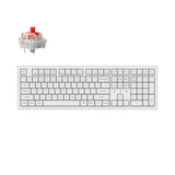 Keychron K10 Pro QMK VIA Wireless Custom Mechanical Keyboard Full Size for Mac Windows Linux hot-swappable with MX Switch K pro switch red