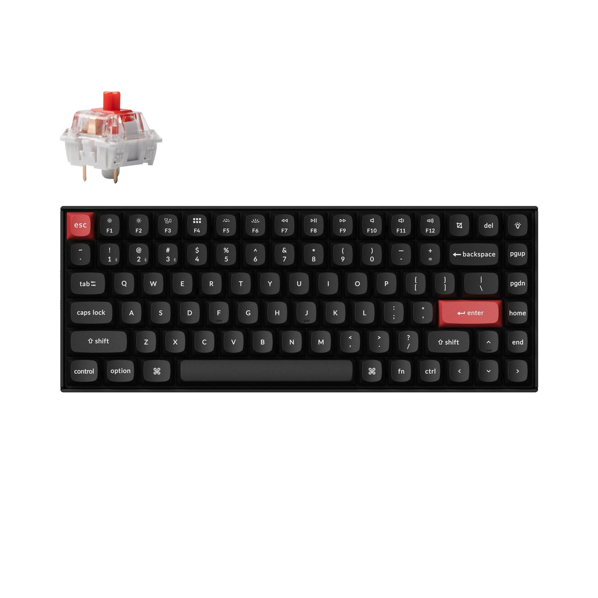 Keychron K2 Pro QMK VIA custom mechanical keyboard 75 percent layout Mac Windows Linux Keychron K Pro switch red