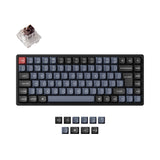 Keychron K2 Pro QMK VIA custom mechanical keyboard 75 percent layout PBT Keycaps hot-swappable Keychron K Pro switch brown ISO UK layout