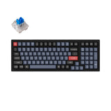 Keychron K4 Pro QMK VIA Wireless Custom Mechanical Keyboard with 96 Percent layout for Mac Windows Linux hot-swappable with MX Switch RGB Backlight with Keychron K pro switch Blue