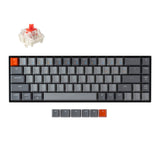 Keychron K6 compact 65 percent wireless mechanical keyboard for Mac Windows iOS RGB backlight Keychron Super red switch