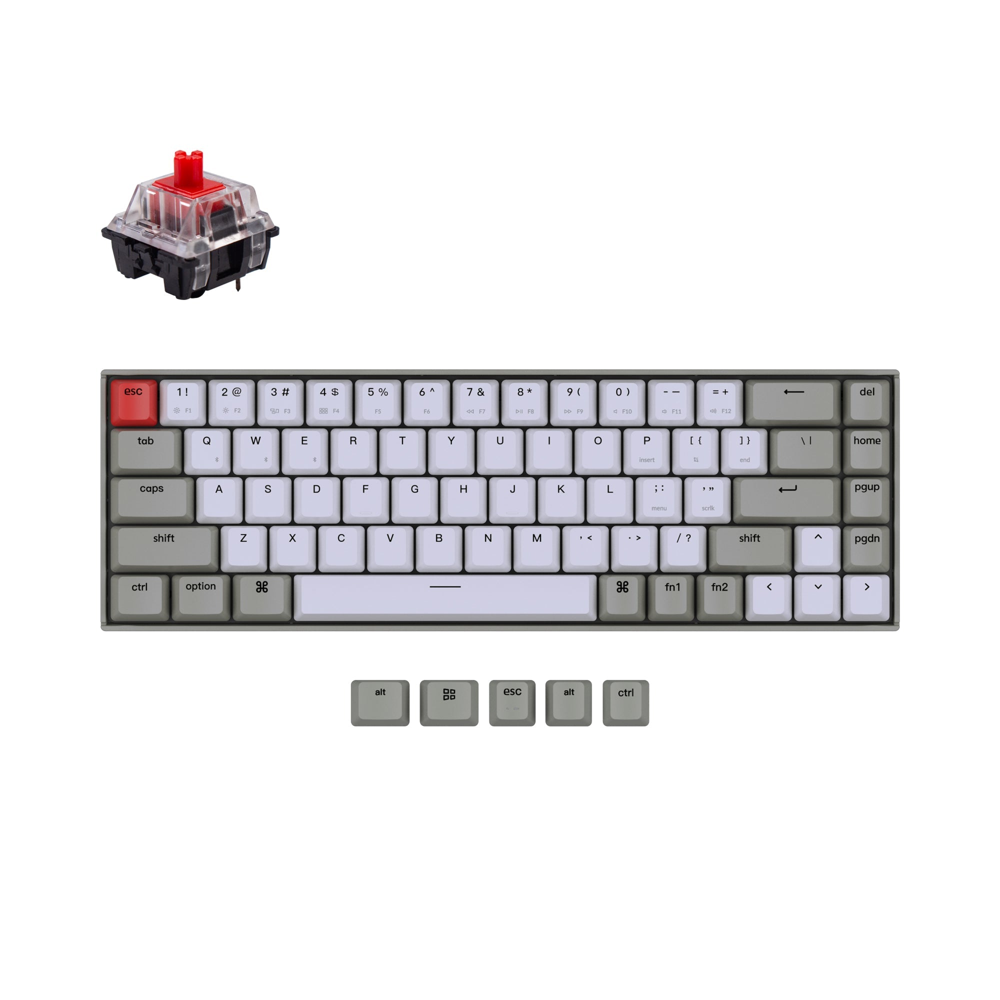 Keychron K6 Non-Backlight 茶軸 & ウッドパームレスト Keychron K6 Non-Backlight 茶軸 & ウッドパームレスト Keychron