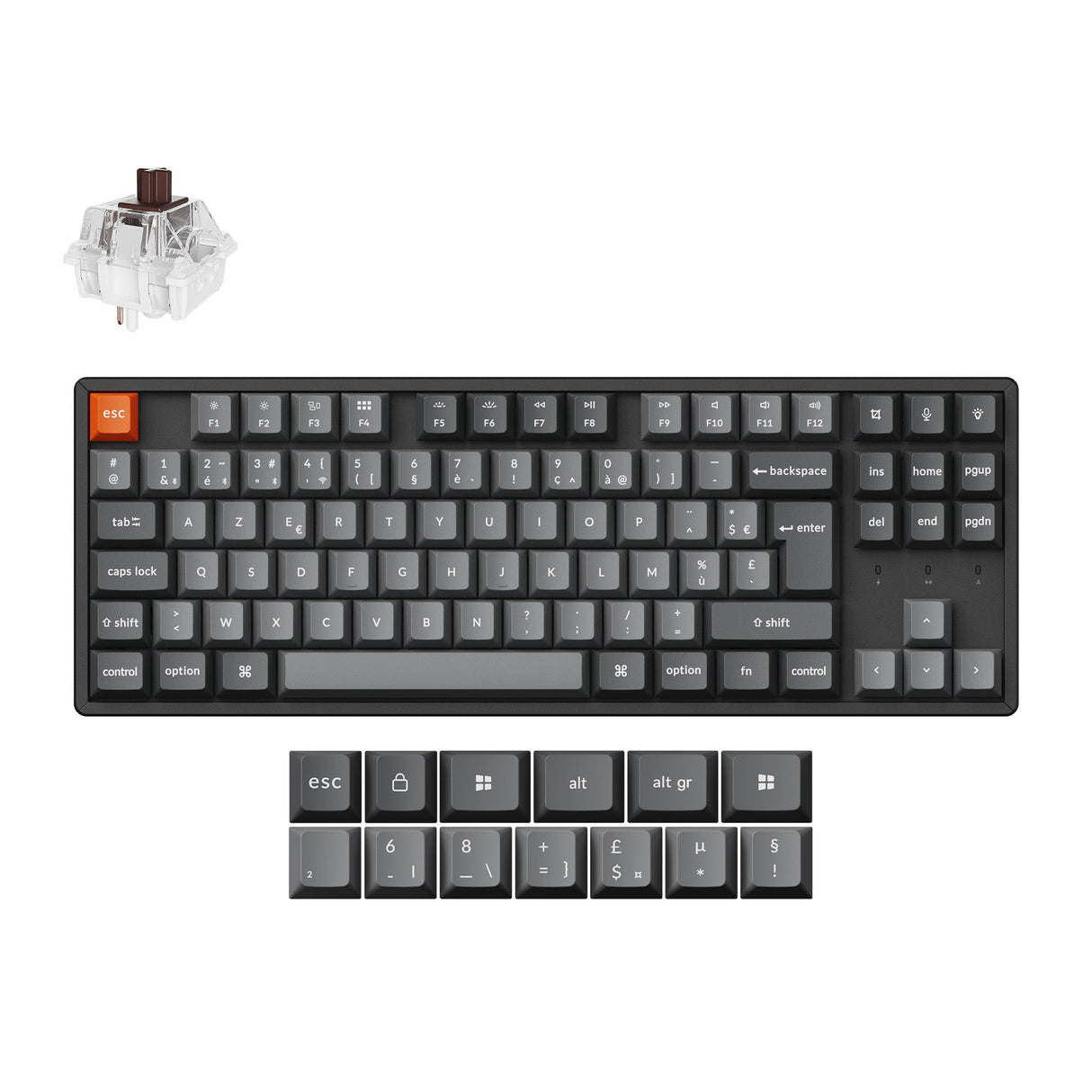 Keychron-K8-Max-QMK-Wireless-Custom-Mechanical-Keyboard-80_-Layout-Fully-Assembled-for-Mac-Windows-Linux-Keychron-ISO-FR-Layout-2