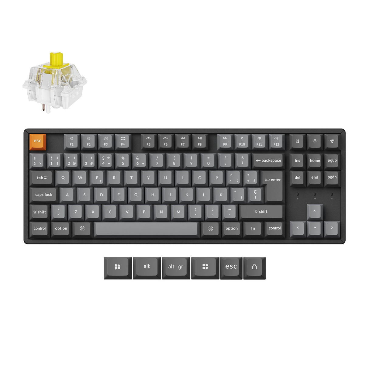 Keychron-K8-Max-Wireless-Mechanical-Keyboard-Keychron-Super-Banana-Switch-ES