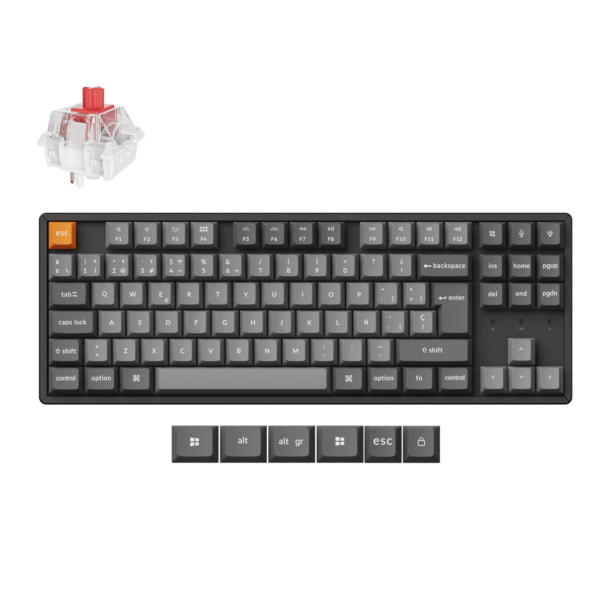 Keychron-K8-Max-Wireless-Mechanical-Keyboard-Keychron-Super-Red-Switch-ES