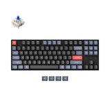 Keychron K8 Pro QMK/VIA Wireless Mechanical Keyboard for Mac Windows PBT keycaps PCB screw-in stabilizer hot-swappable Gateron G-Pro mechanical blue switch