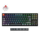 Keychron K8 QMK Wireless Mechanical Keyboard Version 2 Keychron Super Red Switch Spanish Layout