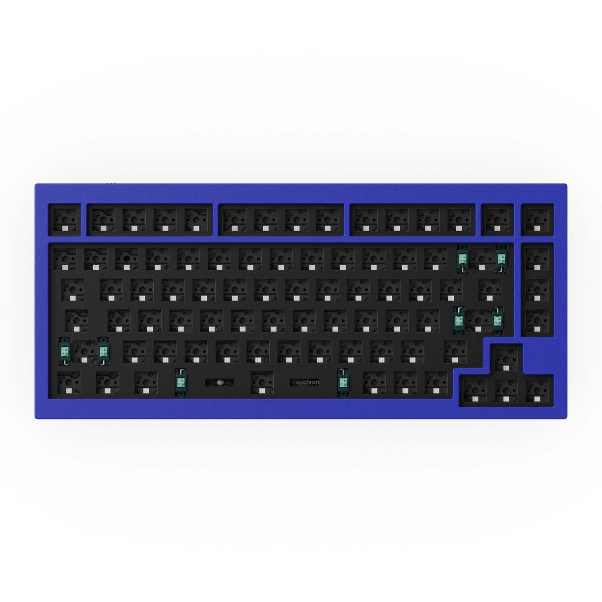 Keychron-Q1-75-percent-QMK-Custom-Mechanical-Keyboard-version-2-barebone-blue