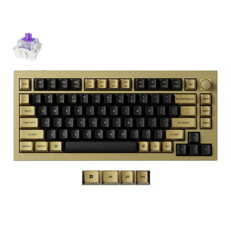Keychron Q1 HE Swappable RGB Backlight Nebula Switch Knob Version - Copper Special Edition