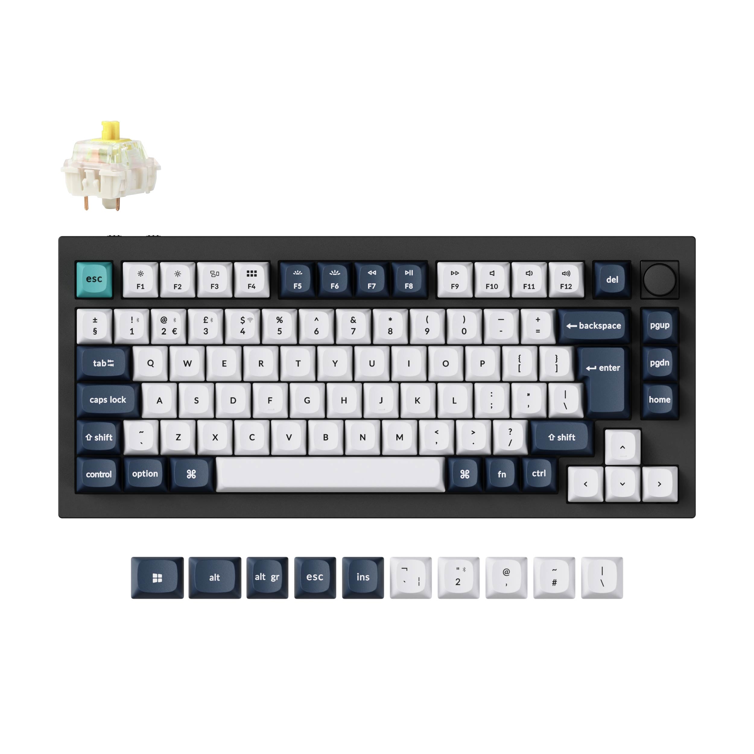 Keychron Q1 Max QMK/VIA Wireless Custom Mechanical Keyboard ISO