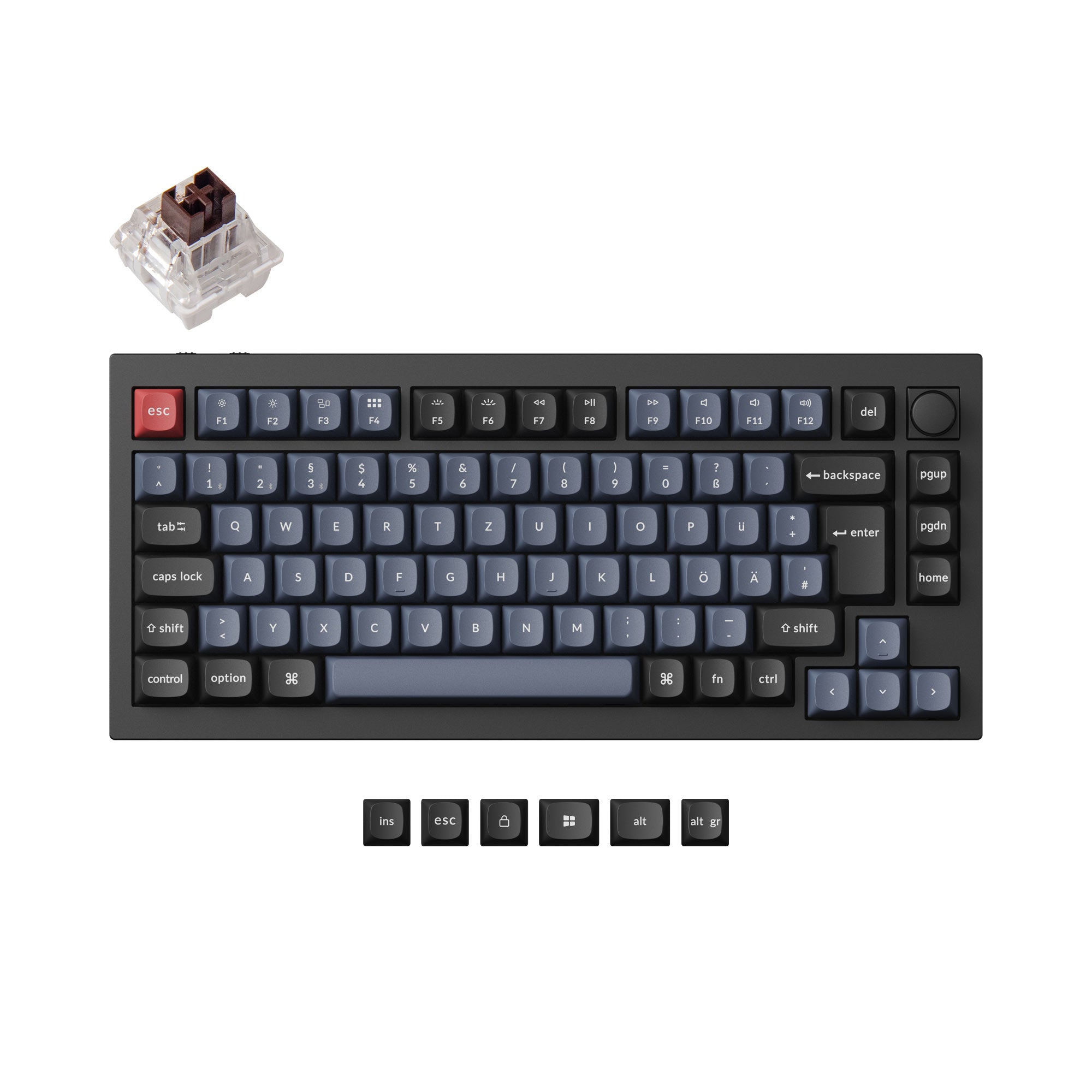 Keychron Q1 Pro QMK/VIA Wireless Custom Mechanical Keyboard ISO