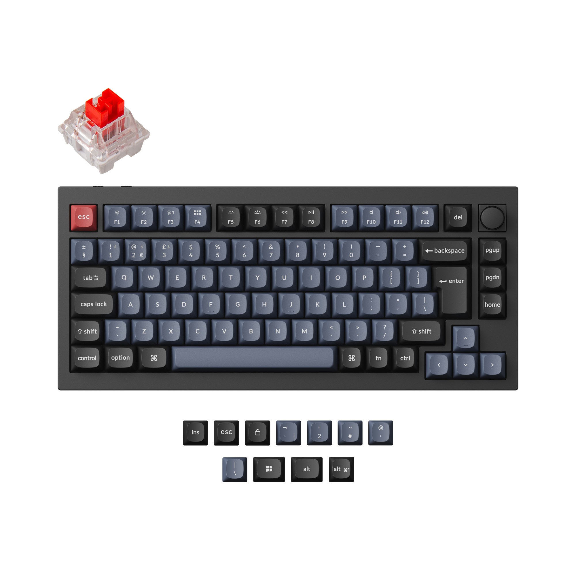 Keychron Q1 Pro QMK/VIA Wireless Custom Mechanical Keyboard ISO