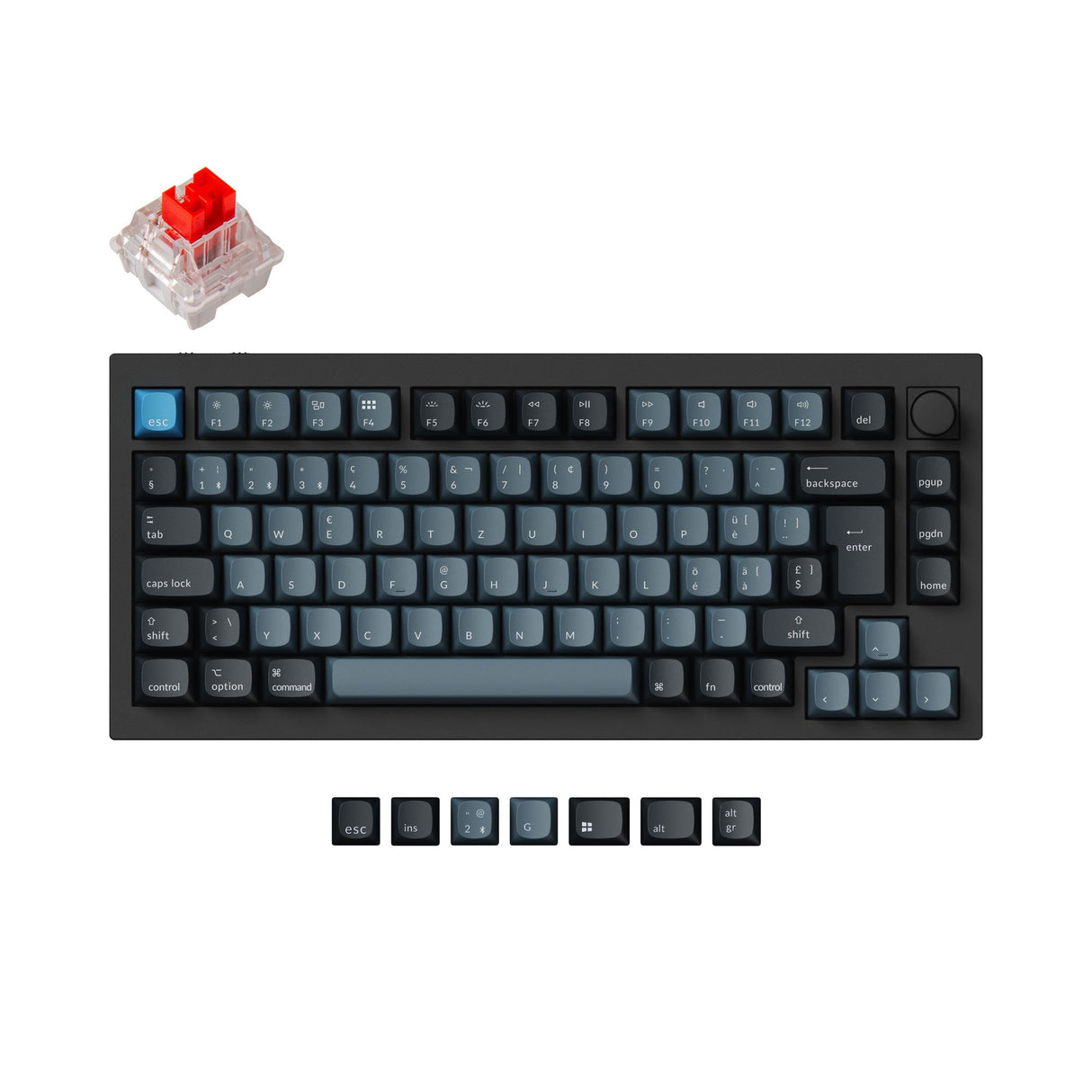 Keychron Q1 Pro QMK/VIA Wireless Custom Mechanical Keyboard ISO Layout Collection