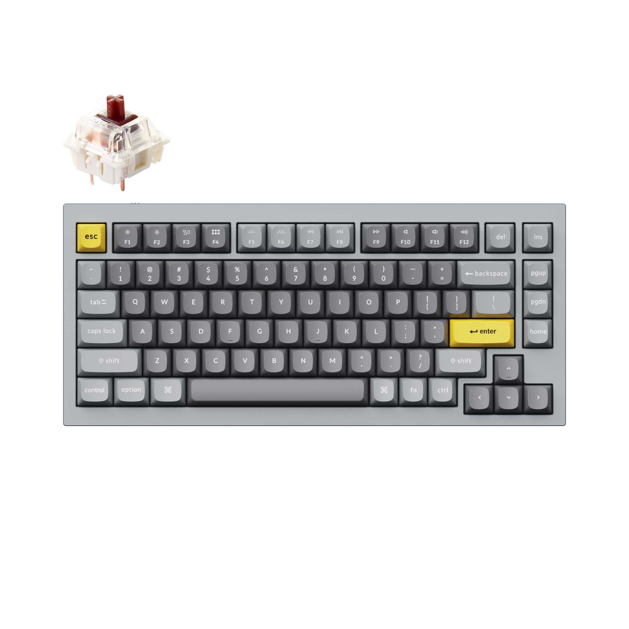 キーボード Keychron Q1 QMK Version2 (US) Amazon.com: Keychron Q1 RGB Wired Custom Mechanical Keyboard
