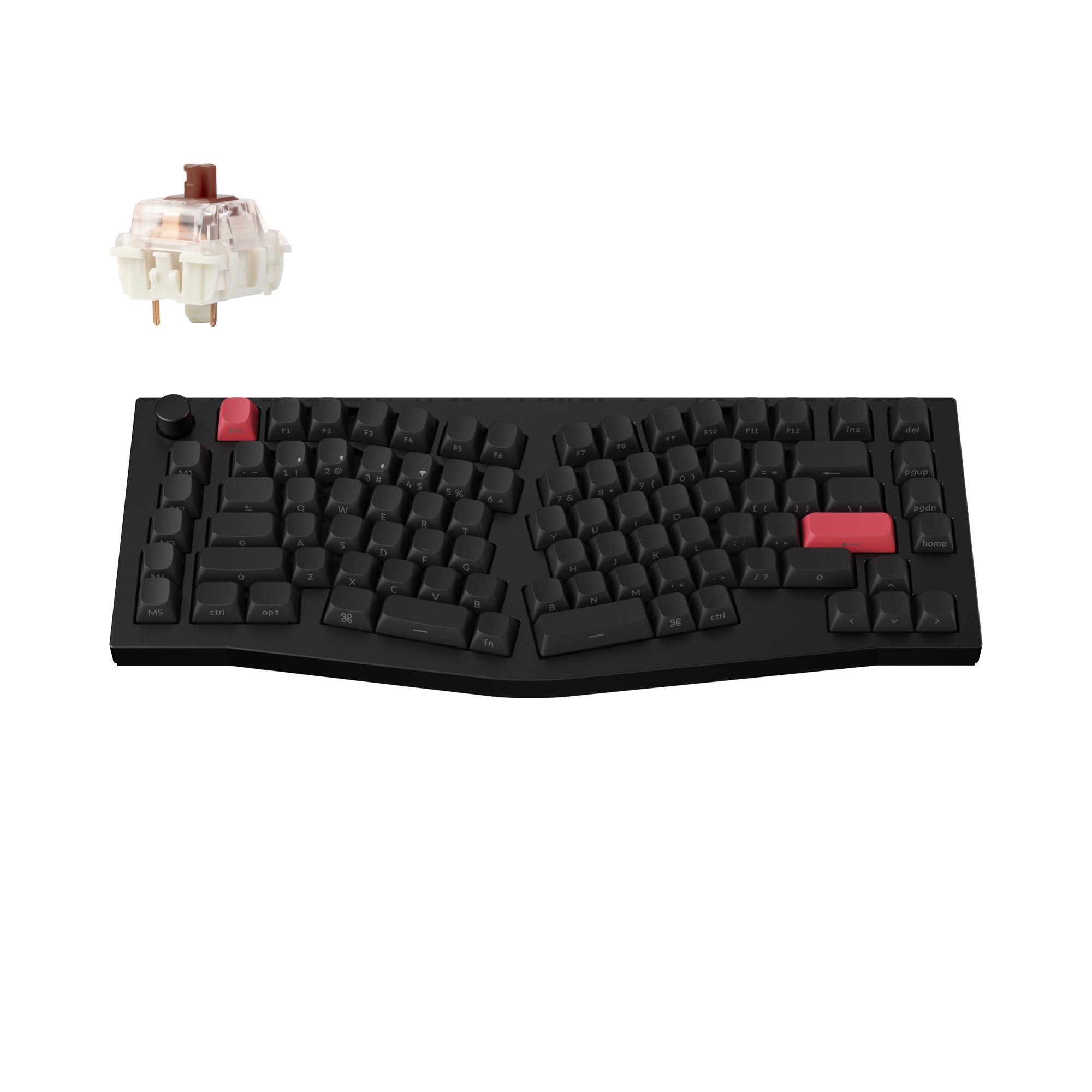 Keychron Q10 Max　Alice　75％　赤軸　未使用キャリーケース Keychron Q10 Max Side Print 75% Alice Hotswap Wireless Keyboard