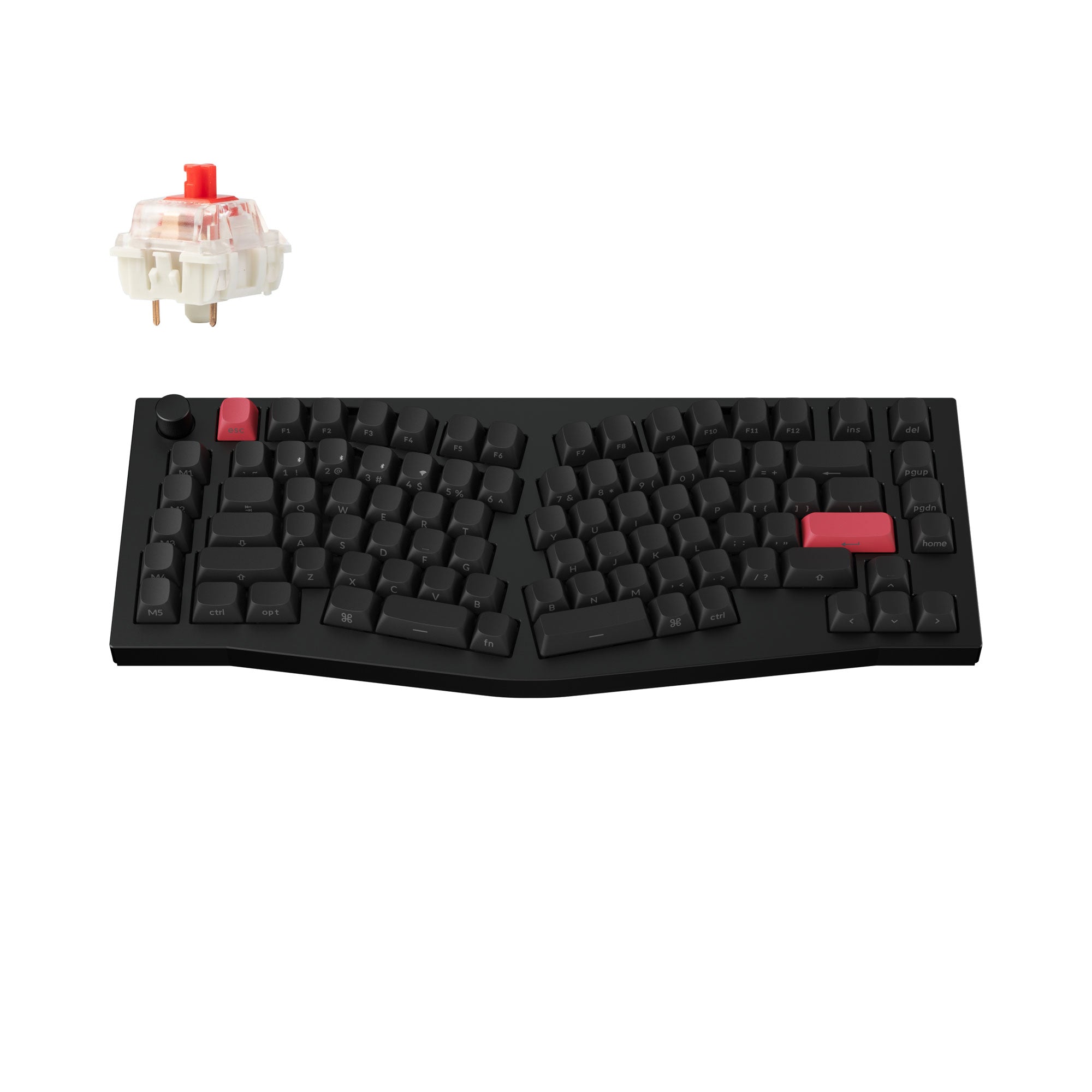 Keychron Q10 Max　Alice　75％　赤軸　未使用キャリーケース Keychron Q10 Max Aliceレイアウト カーボンブラック 日本語配列