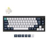 Keychron Q2 Max QMK/VIA wireless custom mechanical keyboard 65 percent layout full aluminum black for Mac Windows Linux Gateron Jupiter banana ISO Nordic layout