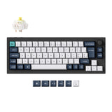 Keychron Q2 Max QMK/VIA wireless custom mechanical keyboard 65 percent layout full aluminum black for Mac Windows Linux Gateron Jupiter banana ISO Swiss layout