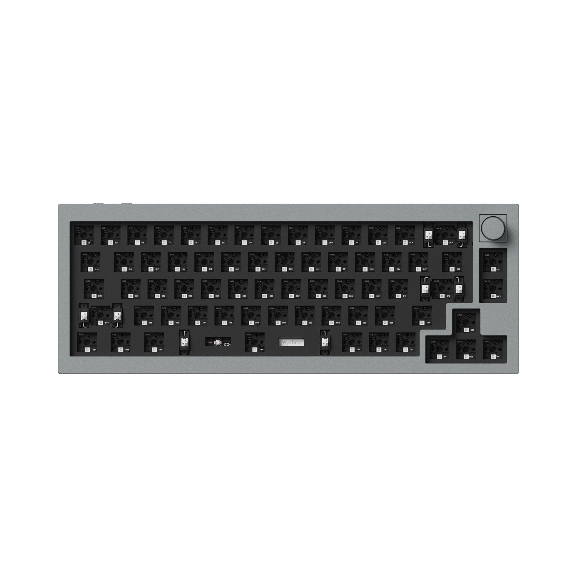 Keychron Q2 Pro RGB QMK/VIA Bluetooth Wireless Custom Mechanical Keyboard, Full Aluminum Programmable Knob Hot-Swappable K Pro Brown Switches KSA Doub : Keychron Q2 Pro QMK⁄VIA Wireless Custom Mechanical