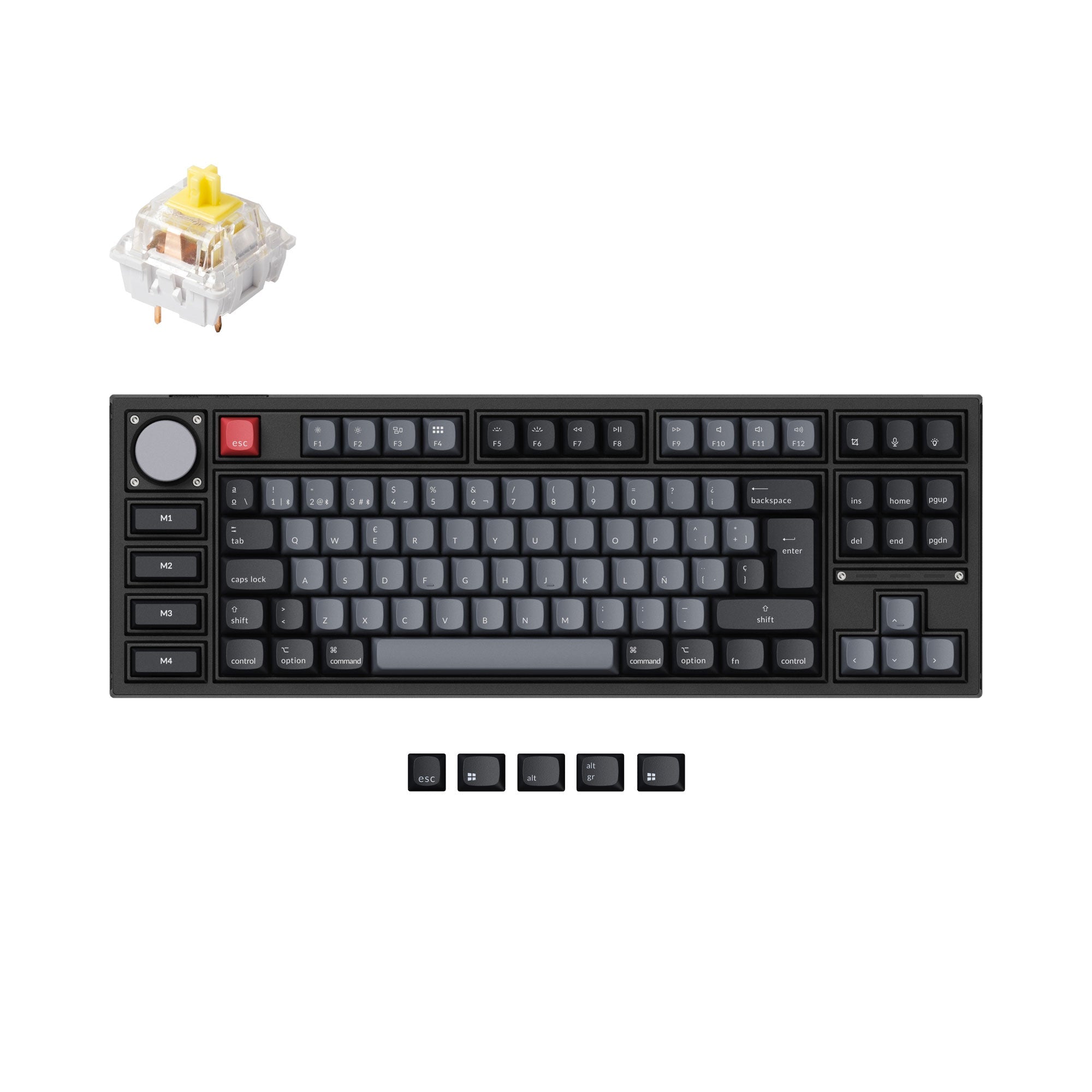 Keychron Q3 Pro QMK/VIA Wireless Custom Mechanical Keyboard ISO
