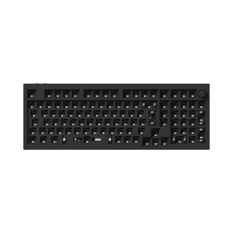 Keychron Q5 Pro QMK/VIA wireless custom mechanical keyboard 96 percent layout full aluminum black frame for Mac WIndows Linux with RGB backlight and hot-swappable barebone ISO