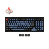 Keychron Q5 QMK VIA custom mechanical keyboard 96 percent layout full aluminum frame Mac Windows Spanish ES ISO layout hot swappable Gateron G Pro red