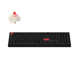 Keychron Q6 Max QMK VIA Wireless Custom Mechanical Keyboard 100% Layout Aluminum Black Side-Printed PBT Keycaps for Mac Windows Linux Gateron Jupiter Red