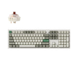 Keychron Q6 Max QMK/VIA Wireless Custom Mechanical Keyboard 100% Layout Aluminum White Fully Assembled Knob for Mac Windows Linux Gateron Jupiter Brown