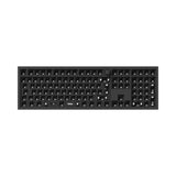 Keychron Q6 Pro QMK/VIA wireless custom mechanical keyboard 100 percent layout full aluminum black frame for Mac WIndows Linux with RGB backlight and hot-swappable barebone ISO