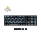 Keychron Q6 Pro QMK/VIA wireless custom mechanical keyboard full-size layout aluminum black for Mac Windows Linux  RGB hot-swappable K Pro switch banana ISO Spanish layout