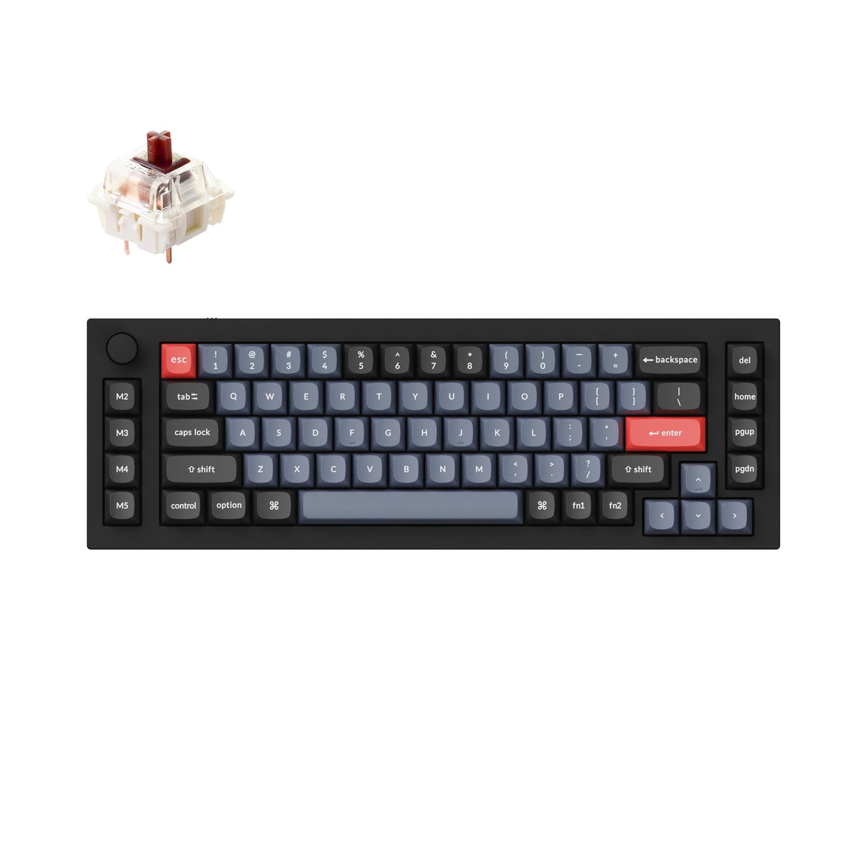 Keychron Q65 Custom Mechanical Keyboard Gateron G Pro Brown Switch