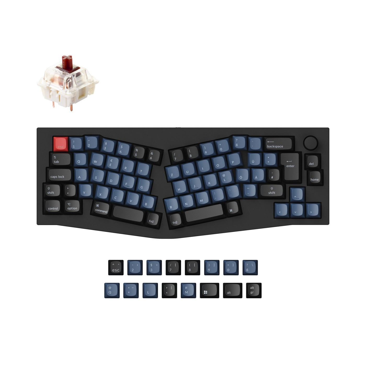 Keychron Q8 (Alice Layout) QMK Custom Mechanical Keyboard ISO