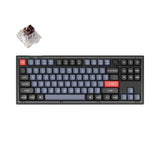 Keychron V3 Custom Mechanical Keyboard knob frosted black QMK/VIA tenkeyless hot-swappable Keychron K Pro switch brown