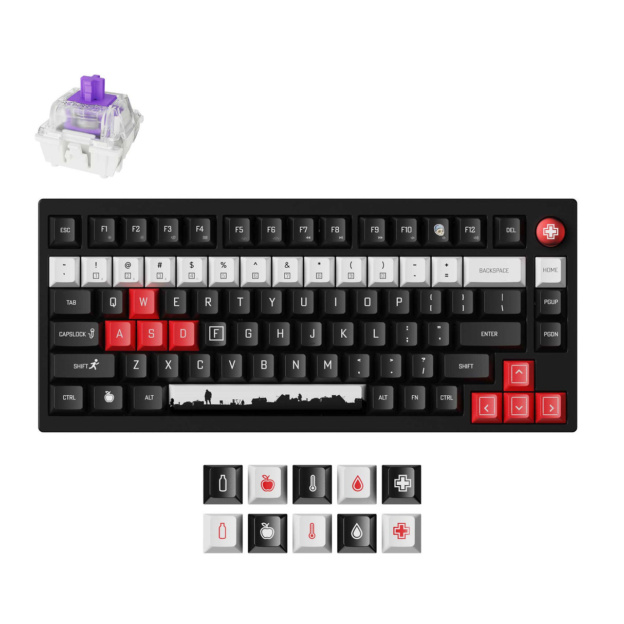 P1 HE DayZ Special Edition Wireless Magnetic Switch Custom Keyboard 75% Layout For The Ultimate Gaming Experience