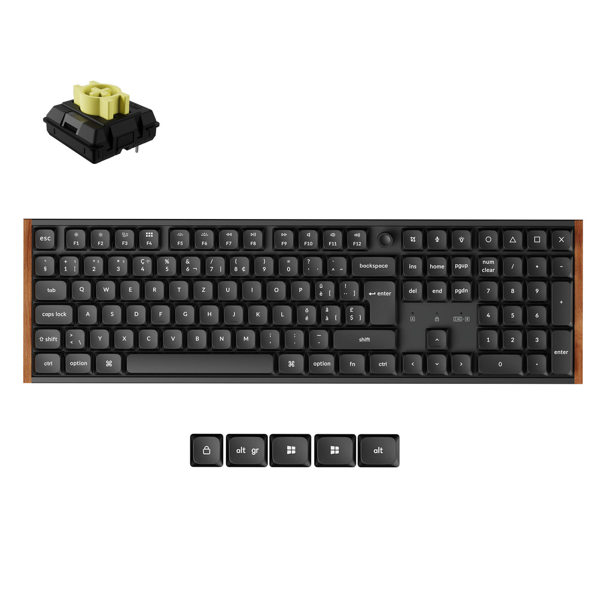 Keychron K5 Ultra 8K Wireless Custom Mechanical Keyboard ISO Layout Collection
