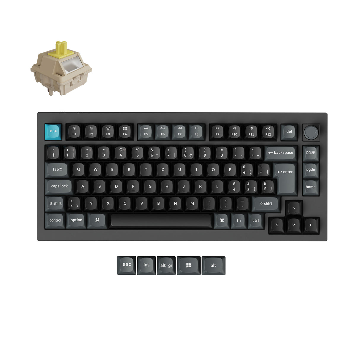 Keychron Q1 Ultra 8K Wireless Custom Mechanical Keyboard ISO Layout Collection