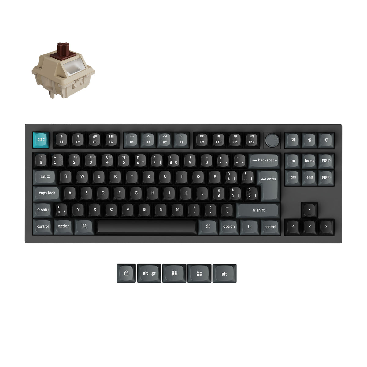 Keychron Q3 Ultra 8K Wireless Custom Mechanical Keyboard ISO Layout Collection