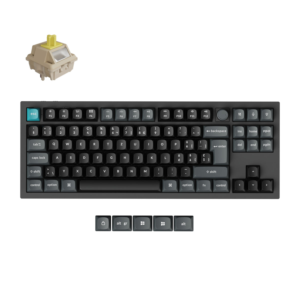 Keychron Q3 Ultra 8K Wireless Custom Mechanical Keyboard ISO Layout Collection