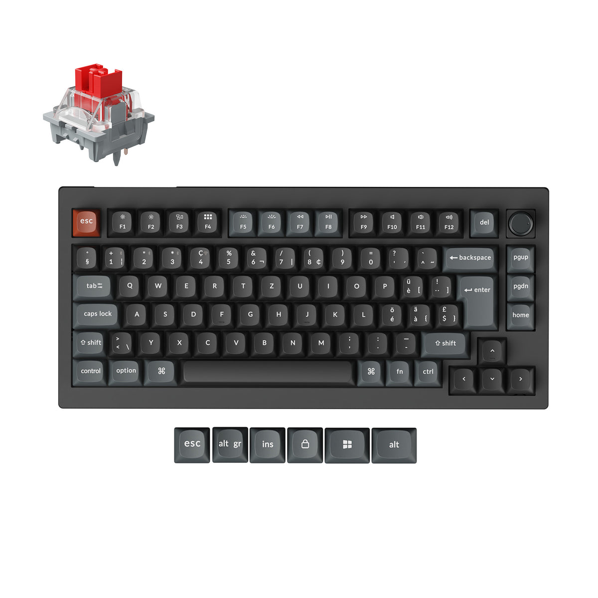 Keychron V1 Ultra 8K Wireless Custom Mechanical Keyboard ISO Layout Collection