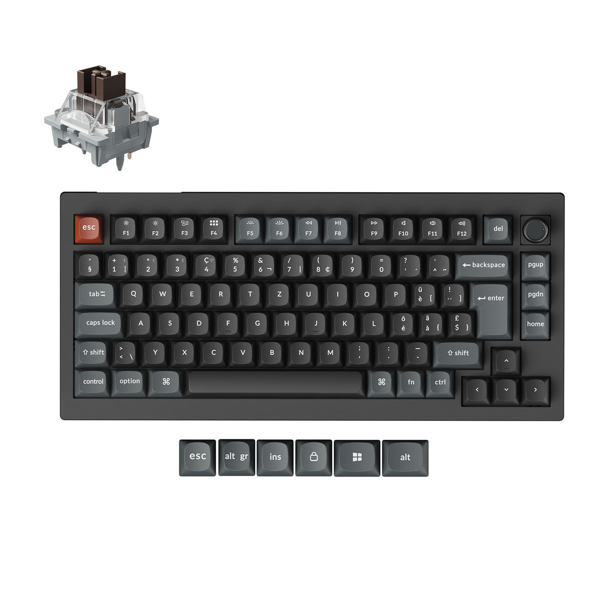 Keychron V1 Ultra 8K Wireless Custom Mechanical Keyboard ISO Layout Collection
