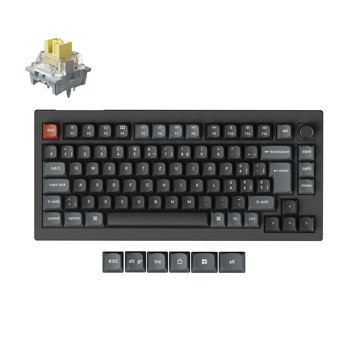 Keychron V1 Ultra 8K Wireless Custom Mechanical Keyboard ISO Layout Collection